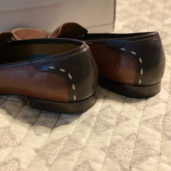 REDUCED! H.S. Trask & Co. 2-Tone Penny Loafers Brown 8.5 Medium - Picture 8 of 11
